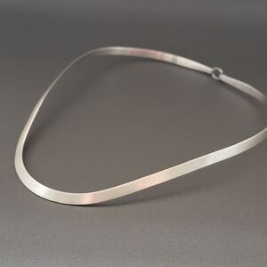 Sterling Silver Modernist Collar 925 Gallery Minimalist